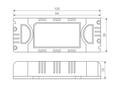 Domus  Dimmable Driver Accessories White 20W/ 30W/ 60W/ 100W 24V IP20 - 20216, 20217, 20219, 20221