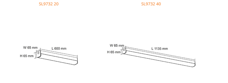 SAL ECOLINE III SL9732TC LED Linear Battens Tri - White 10W/50W 240V IP20 - SL9732/20TC3DIM, SL9732/40TC/DP3S