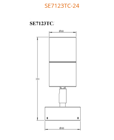 SAL BONDI SE7123TC 24 Series Exterior Wall Lights Tri - Aluminium Stainless 4W 240V IP65 - SE7123TC/AST - SAL Lighting