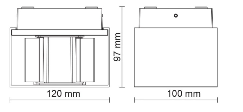 SAL CUBE II S9320 Exterior Wall Lights 3000K 5000K White/ Black 10W 240V IP65 - S9320