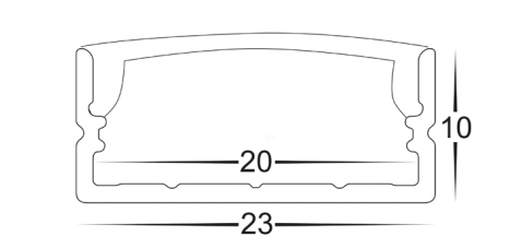 Havit Shallow Square Aluminium Profile LED Channel - HV9693-2310