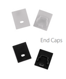 Havit End Caps to suit – Havit Suspended or Surface Mounted Black Aluminium Profile - HV9693-2025-BLK-EC