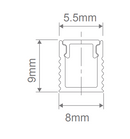 Domus MICRO Surface Mounted Profile LED Channels and Accessories Black/ White/ Aluminium- 21944, 21945, 21946