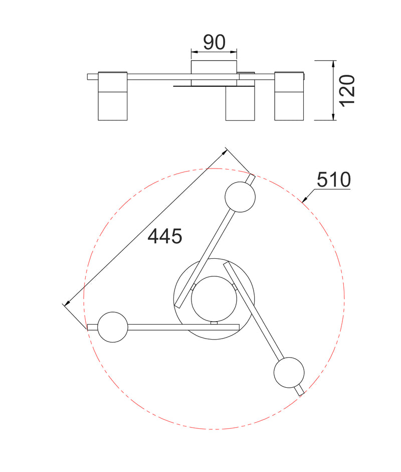 CLA Tache Interior Spot Ceiling LED Track Light White 220-240V IP20 - TACHE13, TACHE14, TACHE15 -CLA Lighting