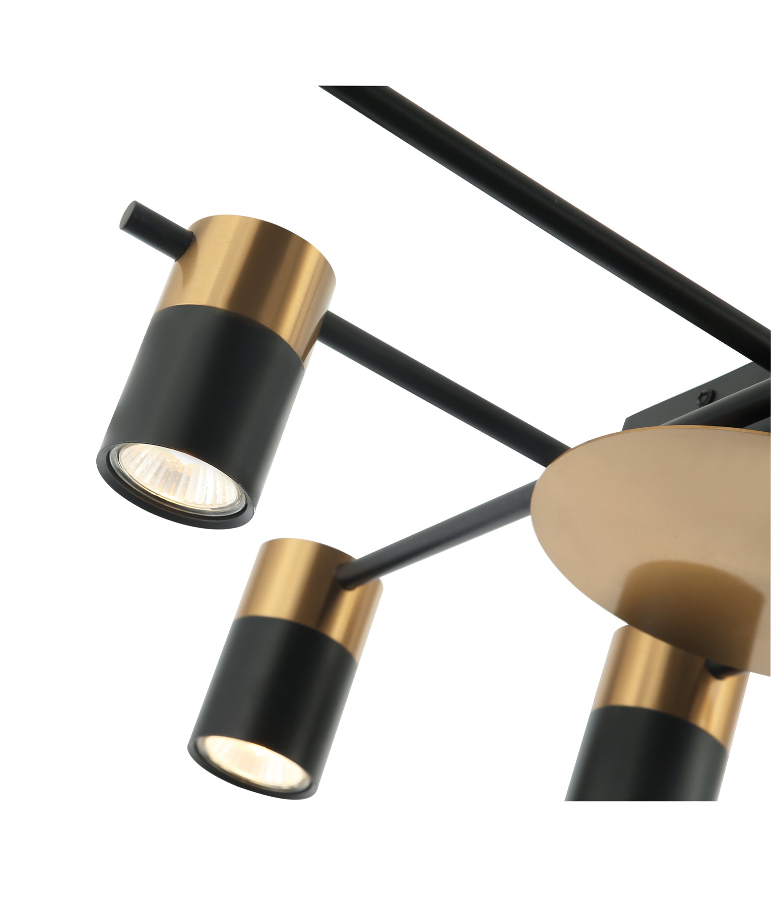 CLA Tache Interior Spot Ceiling Lights Brass Black 220-240V IP20 - TACHE4, TACHE5, TACHE6
