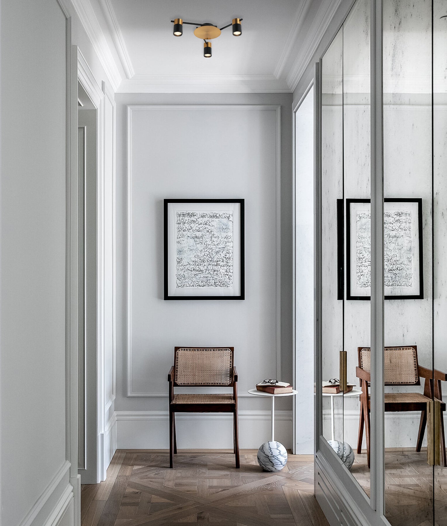 CLA Tache Interior Spot Ceiling Lights Brass Black 220-240V IP20 - TACHE4, TACHE5, TACHE6