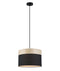 CLA TAMBURA: Scandinavian Medium with Wood Trim Interior Pendant Black / White 220-240V - TAMBURA03, TAMBURA04 - CLA Lighting