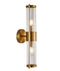 CLA TIEMPO: Up/Down Tubular Clear Glass Interior Wall Lights Antique Brass / Satin Chrome / Chrome / Black / White 220-240V - TIEMPO
