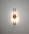 CLA TIEMPO: Up/Down Tubular Clear Glass Interior Wall Lights Antique Brass / Satin Chrome / Chrome / Black / White 220-240V - TIEMPO