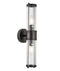 CLA TIEMPO: Up/Down Tubular Clear Glass Interior Wall Lights Antique Brass / Satin Chrome / Chrome / Black / White 220-240V - TIEMPO