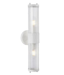 CLA TIEMPO: Up/Down Tubular Clear Glass Interior Wall Lights Antique Brass / Satin Chrome / Chrome / Black / White 220-240V - TIEMPO