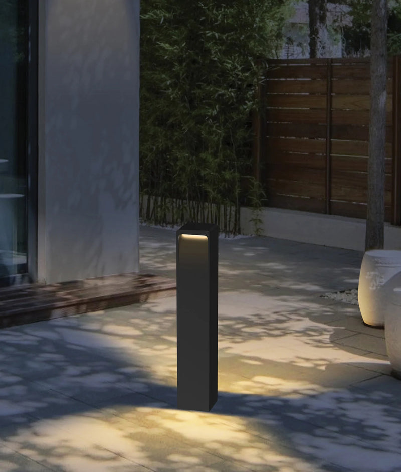 CLA TOREN:  Surface Mounted LED Bollards Tri - Dark Grey 13W 240V IP65 - TOREN1 - CLA Lighting