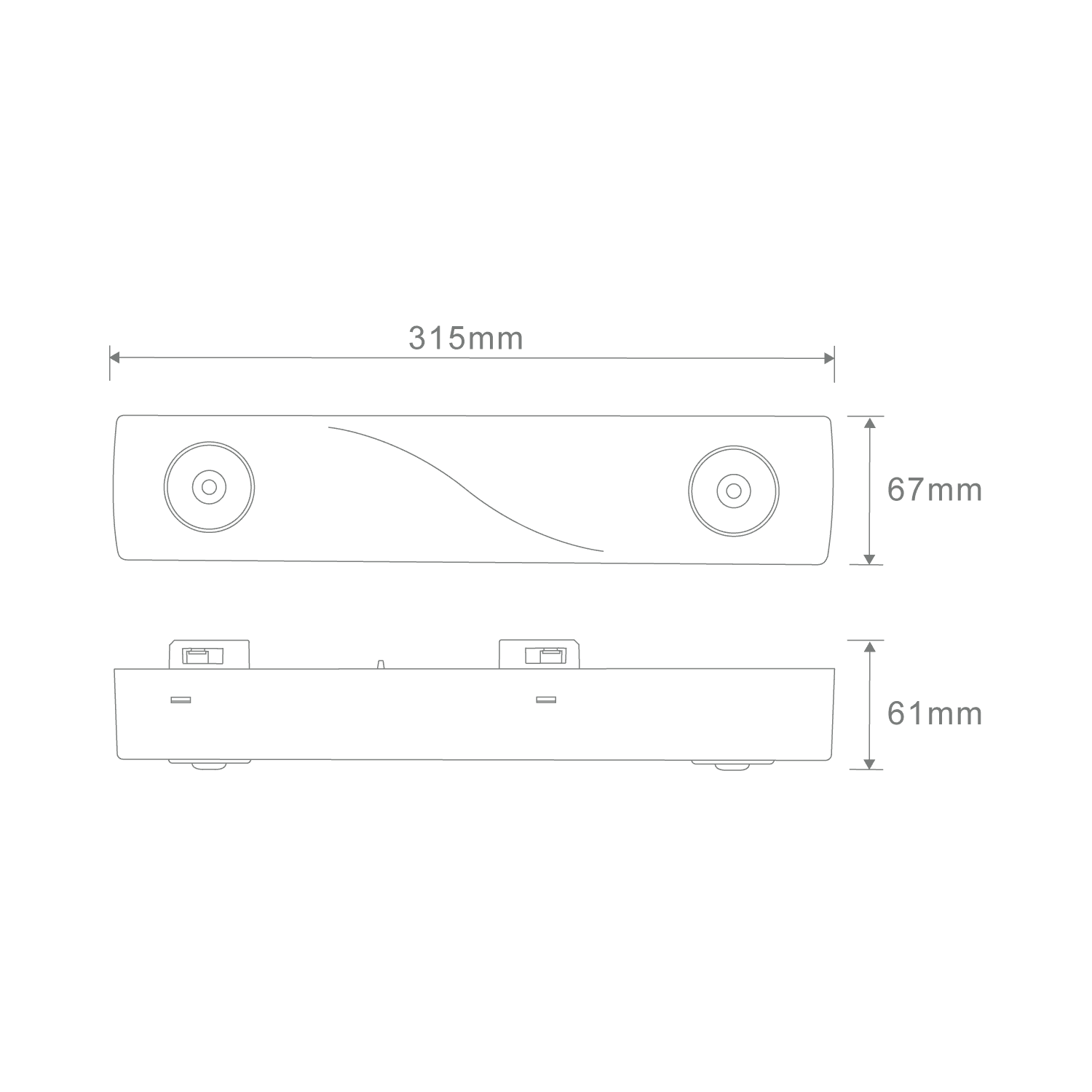 Domus TRAK-3-EM-D40 LED Emergency Black/ White- 66096, 66097