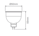 Domus MR16 Non-Dimmable Lamps and Globes Tri 6W 12V IP20 -  65122 