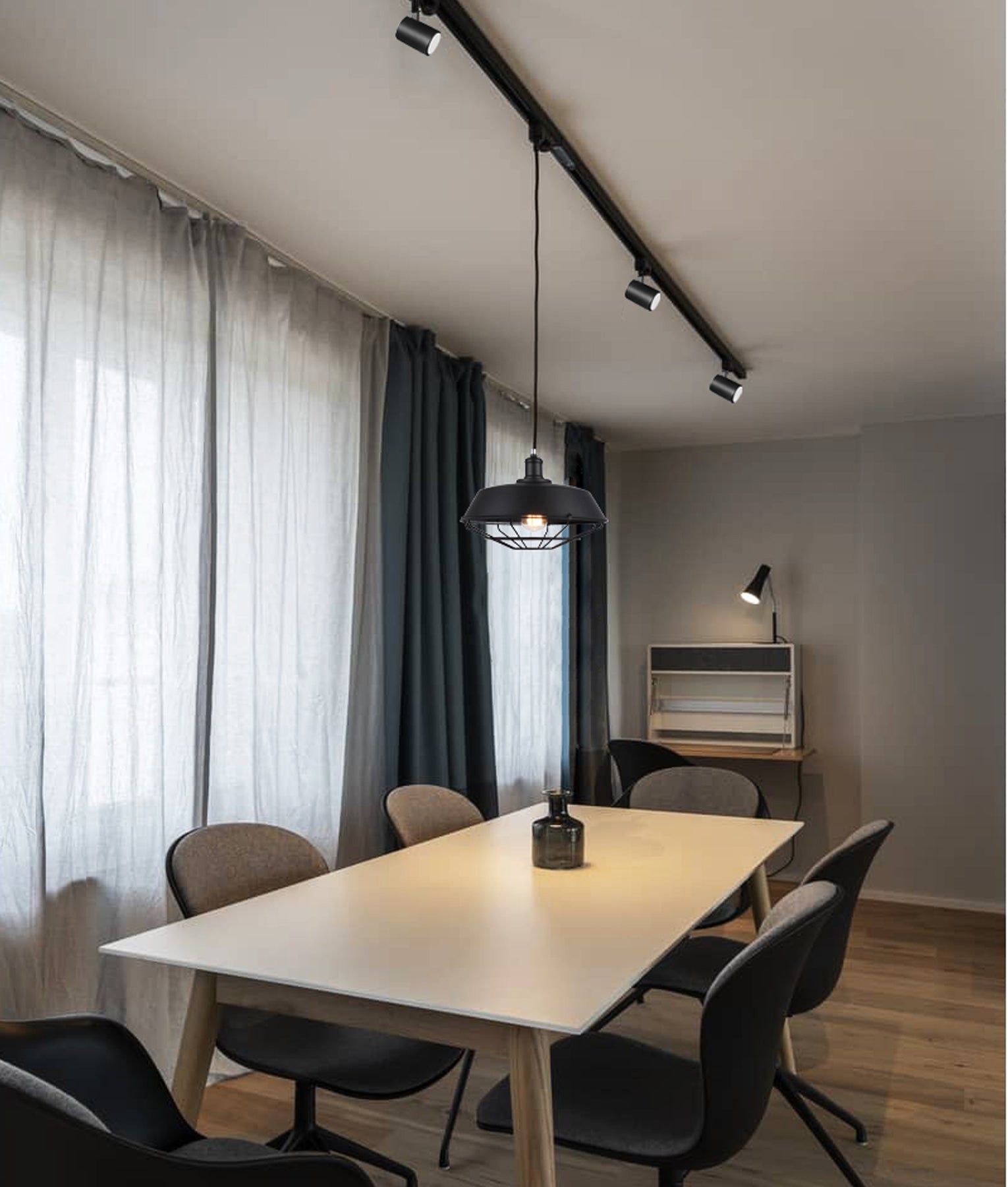 CLA 3 Wire 1 Circuit Universal Pendant Track Light Adaptors Accessories White - TRK1WHADAP1, TRK1WHADAP2 - CLA Lighting