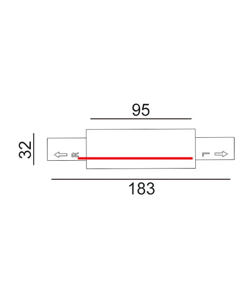 CLA 3 Wire 1 Circuit Universal Tracks, Connectors, End Cap & Live End Accessories Black - TRK1BL- CLA Lighting