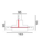 3 Wire 1 Circuit Universal Tracks, Connectors, End Cap & Live End (Black)- CLA Lighting