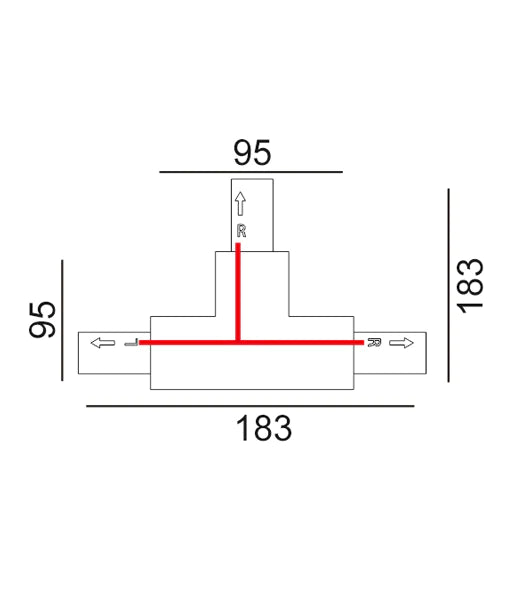 CLA 3 Wire 1 Circuit Universal Tracks, Connectors, End Cap & Live End Accessories Black - TRK1BL- CLA Lighting