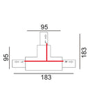 3 Wire 1 Circuit Universal Tracks, Connectors, End Cap & Live End (Black)- CLA Lighting