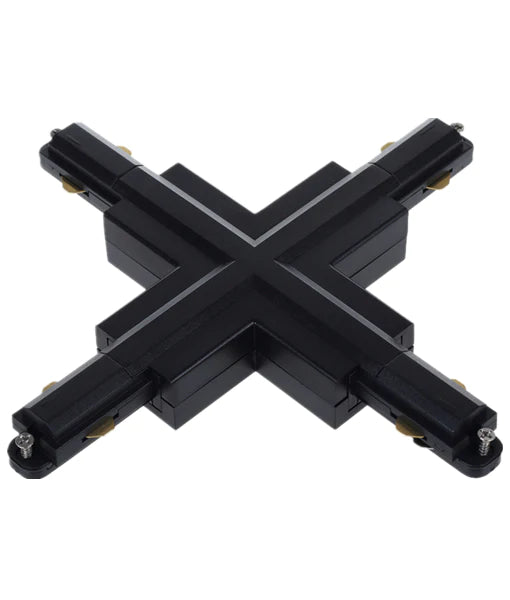 CLA 3 Wire 1 Circuit Universal Tracks, Connectors, End Cap & Live End Accessories Black - TRK1BL- CLA Lighting