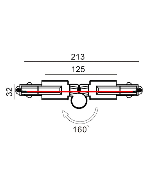 CLA 3 Wire 1 Circuit Universal Tracks, Connectors, End Cap & Live End Accessories White - TRK1WH - CLA Lighting