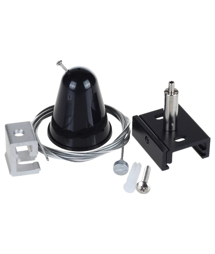 CLA 4 Wire 3 Circuit Track Suspension Kits & Suspension Clamp Accessories Black - TRK3BLSUSKIT - CLA Lighting