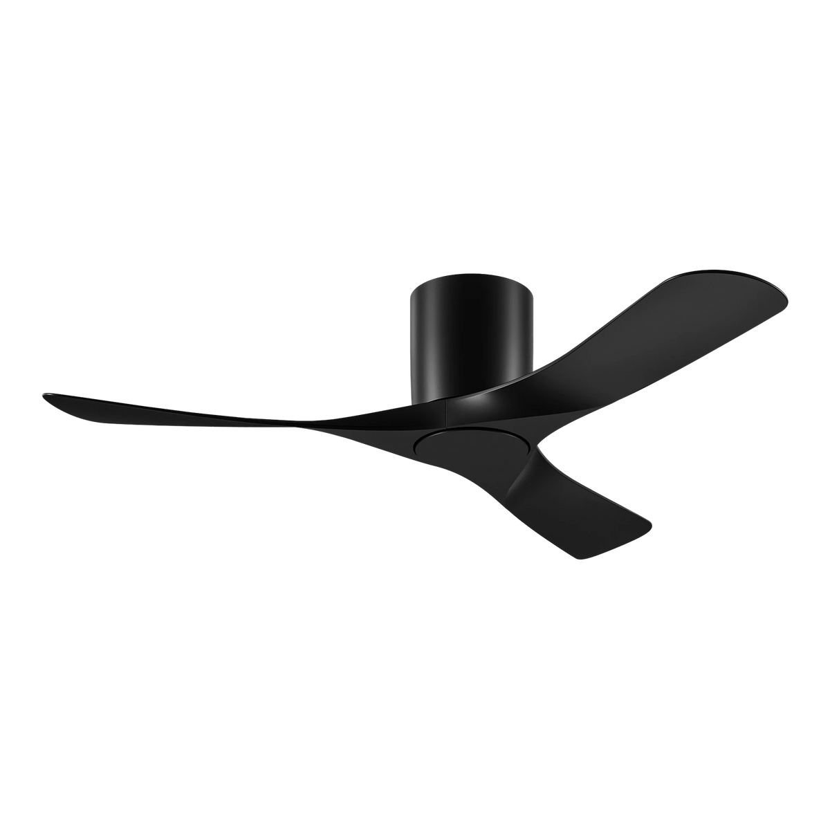 Domus Tundra 48-inch ceiling fan in Black, product view