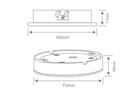 Domus ASTRA LED Cabinet Dimmable Light Tri - White / Black / Silver / Brass / Chrome 3.6W 12V IP44 - 21516, 21517, 21518, 21519, 21520