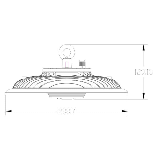 SAL UFO III LED High Bays 5000K Black 100W/ 150W/ 200W 240V IP66 - SHB27S