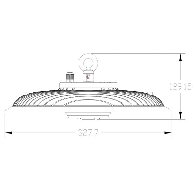 SAL UFO III LED High Bays 5000K Black 100/150/200W 240V IP66 - SHB27S - SAL Lighting