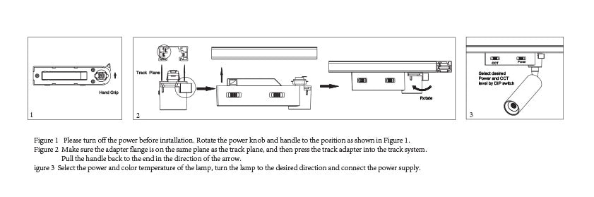 SAL UNITREK SLIMLINE LED Track Lights Tri- Black/ White 10/28W 240V IP20- STR9015/DC