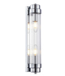 CLA VARILLAS: Up/Down Clear Glass Rod Interior Wall Lights Antique Brass / Chrome / Satin Chrome / Black / White 220-240V - VARILLAS