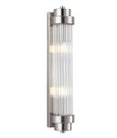 CLA VARILLAS: Up/Down Clear Glass Rod Interior Wall Lights Antique Brass / Chrome / Satin Chrome / Black / White 220-240V - VARILLAS