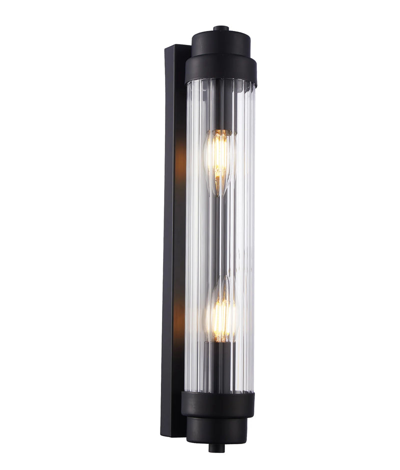 CLA VARILLAS: Up/Down Clear Glass Rod Interior Wall Lights Antique Brass / Chrome / Satin Chrome / Black / White 220-240V - VARILLAS