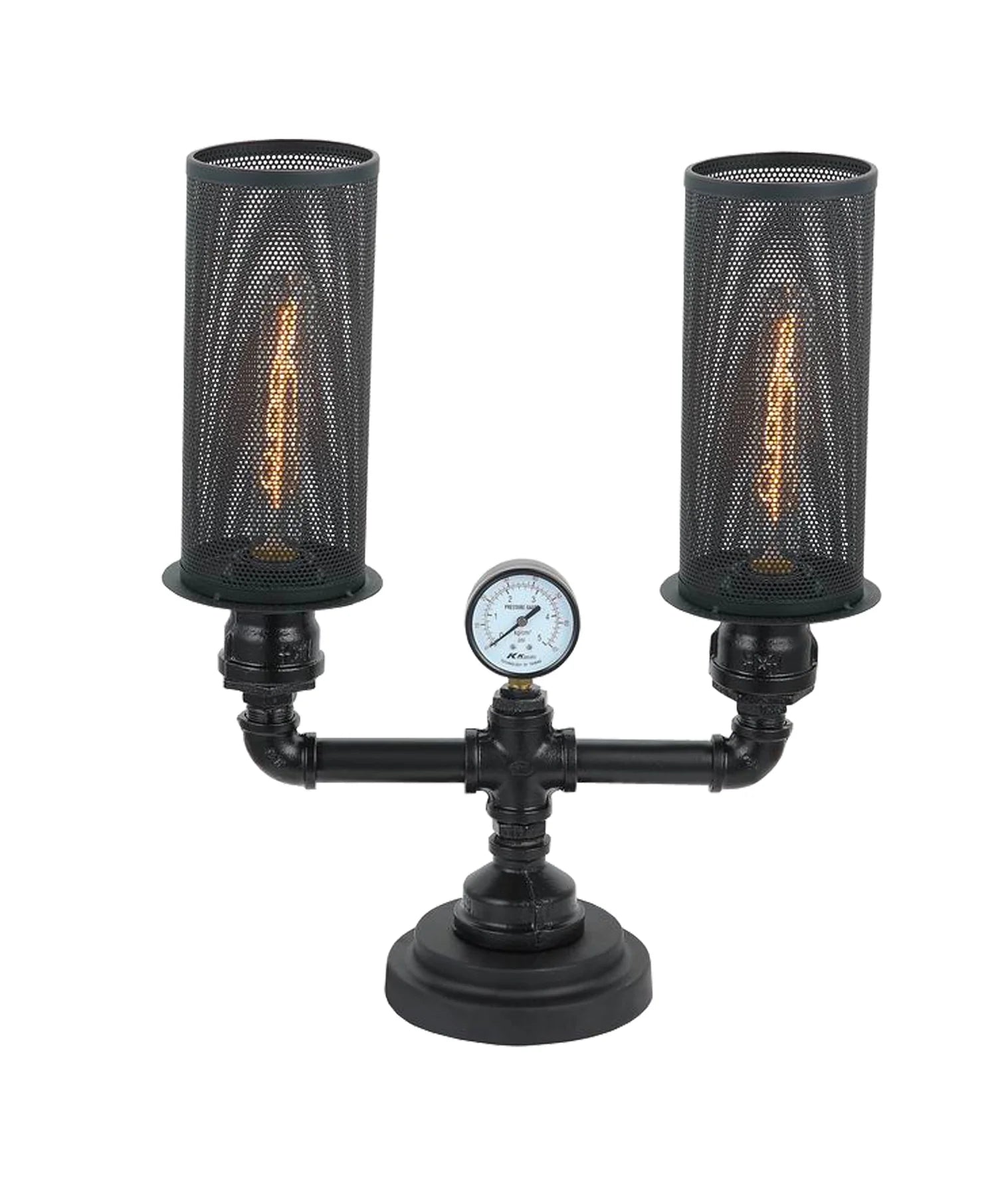 CLA VENETO: Industrial Aged Iron Decorative Table Lamp Black 240V - VENETO-T2