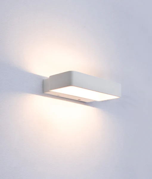 CLA VENICE: City Series Rectangular Up/Down LED Interior Wall Light 3000K Matte White 6W 240V IP20- VENICEG2