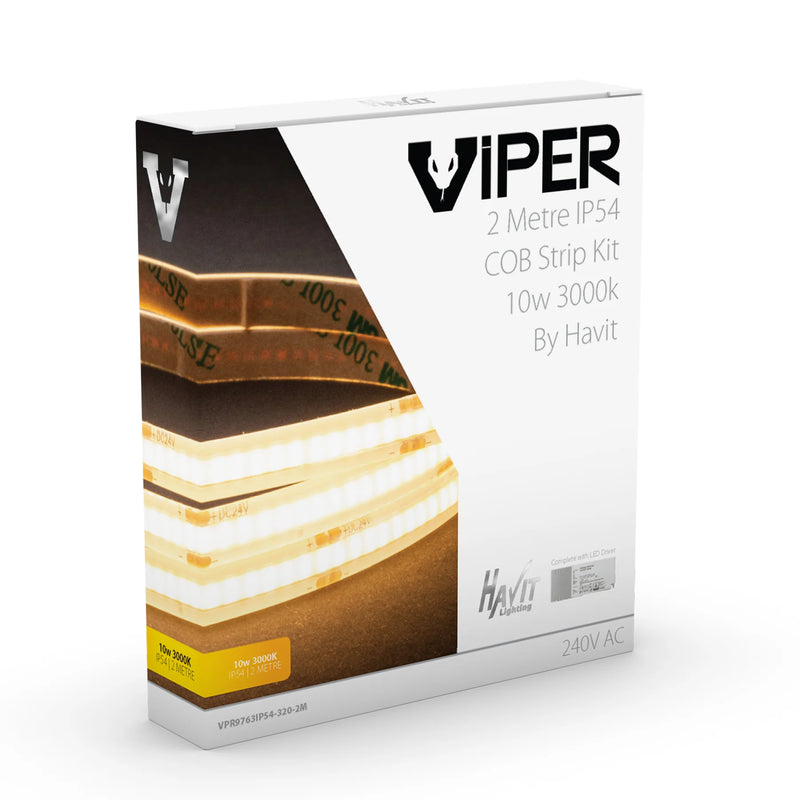 Havit Viper COB LED Strip Kit 3000K 10W 24V IP54 - VPR9763IP54-320-2M - Havit Lighting