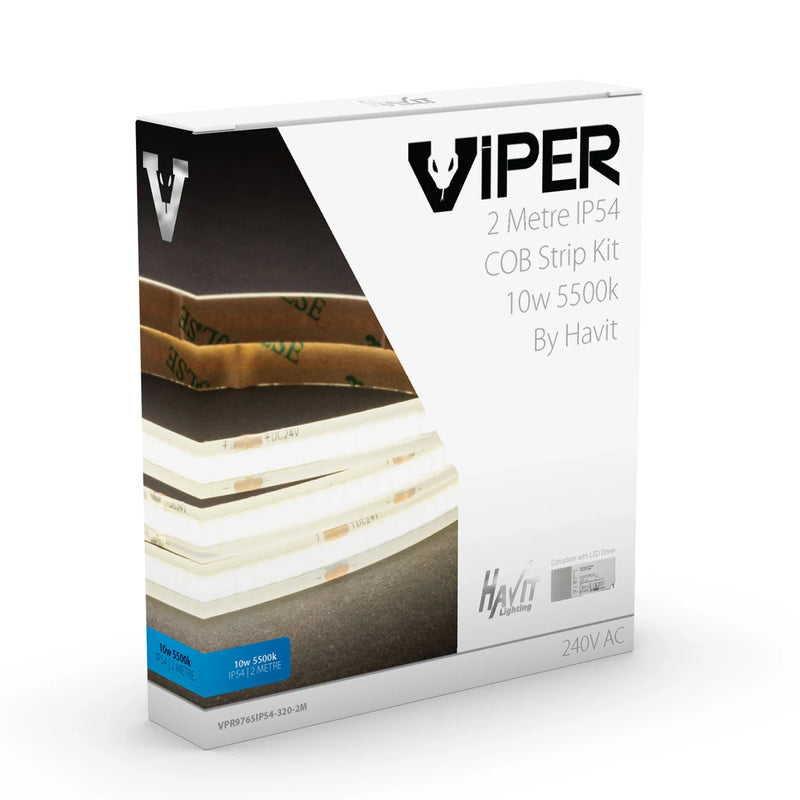 Havit Viper COB 2m LED Strip Kit 5500K 10W 24V IP54 - VPR9765IP54-320-2M- Havit Lighting