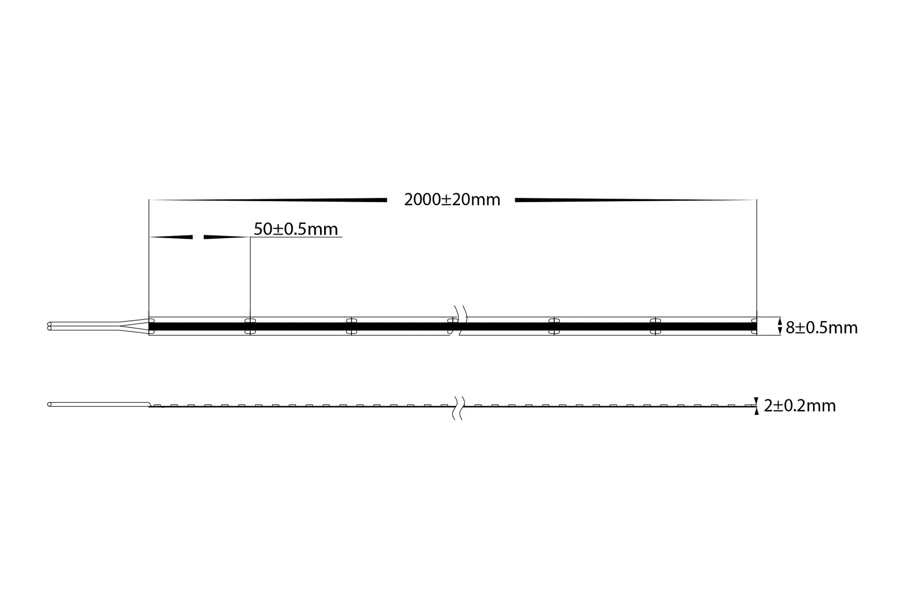 Havit Viper COB 2m LED Strip Kit 3000K 10W 24V IP54 - VPR9763IP54-320-2M