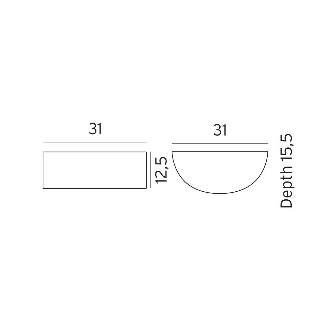 Norlys Vasa Exterior Wall Lights Aluminium / Graphite / Black / White IP65 - NLYS.120 - Norlys