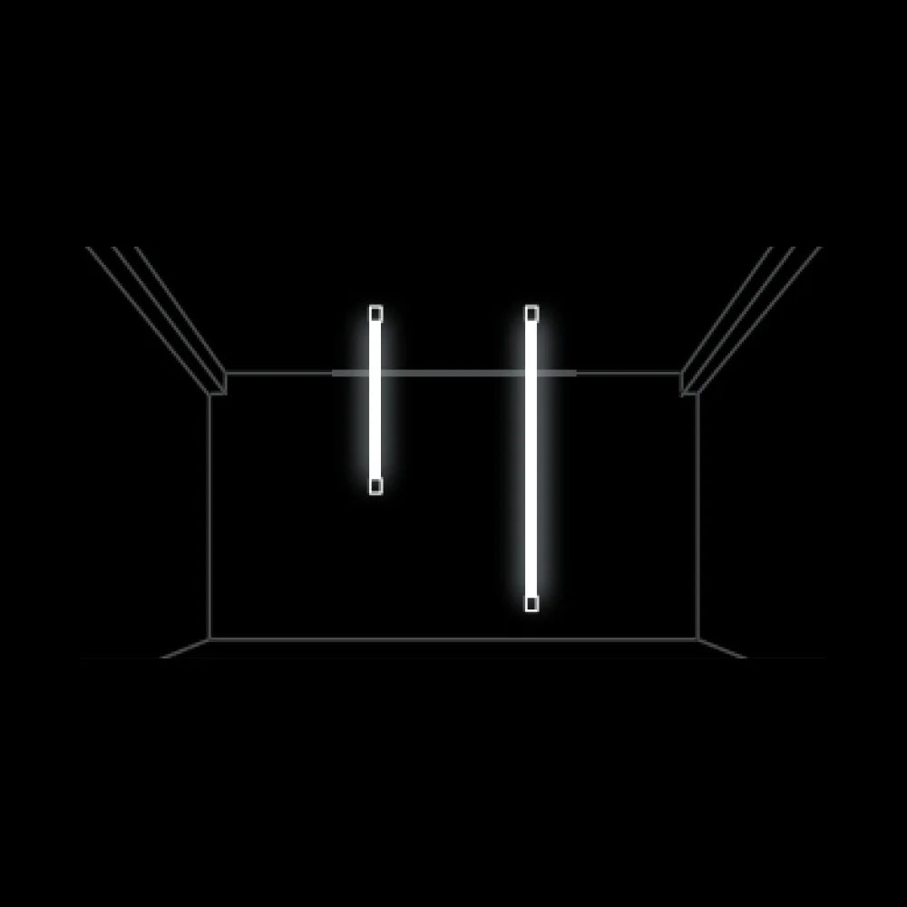 Azoogi Suspended (Symmetric) Vertical Pendant Configuration- Vertical Pendant (Symmetric)