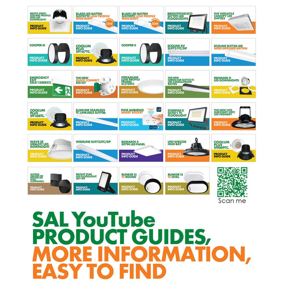 SAL BONDI II Exterior Wall Lights Tri - Aluminium/ Black/ Stainless Steel 2x5W 240V IP65 - SL7322/TC