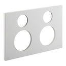 Clipsal Double Power Point Cover, Saturn Zen, Horizontal Mount Zen White/ Zen Black- Z4025C-ZW, Z4025C-ZB