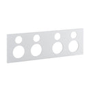 Clipsal Quad Power Point Cover, Saturn Zen, Horizontal Mount Zen Black/ Zen White- Z4025H2C-ZB, Z4025H2C-ZW