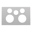 Clipsal Double Power Point Cover, Saturn Zen White/ Zen Black- Z4025XAC-ZW, Z4025XAC-ZB