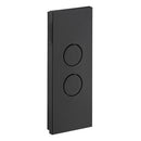 Clipsal Push Button Architrave Switch, Saturn Zen, LED Architrave, 2 Gang, Black/ White 250V- Z4062AL-ZB