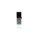 Clipsal Push Button Architrave Switch, Saturn Zen, LED Architrave, 2 Gang, Black/ White 250V- Z4062AL-ZB