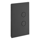 Clipsal Push Button Switch, Saturn Zen, LED, 2 Gang Black/ White 250V- Z4062PBL-ZB, Z4062PBL-ZW