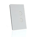 Clipsal Grid and Cover, Saturn Zen, 2 Gang Black/ White- Z4062VH-ZB,  Z4062VH-ZW