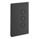 Clipsal Grid and Cover, Saturn Zen, 3 Gang Black/ White- Z4063VH-ZB, Z4063VH-ZW